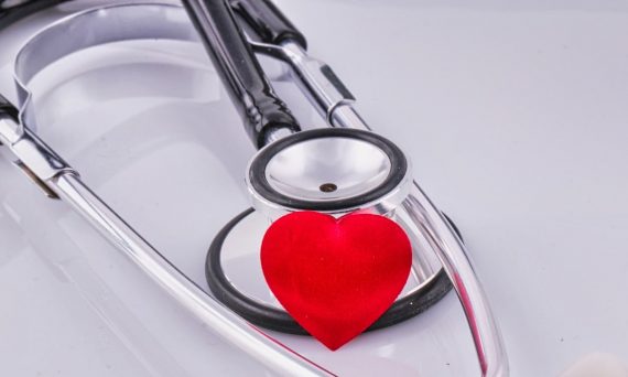 a stethoscope with a heart on top of it